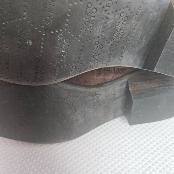 Franco Sarto Brown Suede Leather Western Boots Womens Size 5.5 - Picture 9 of 10